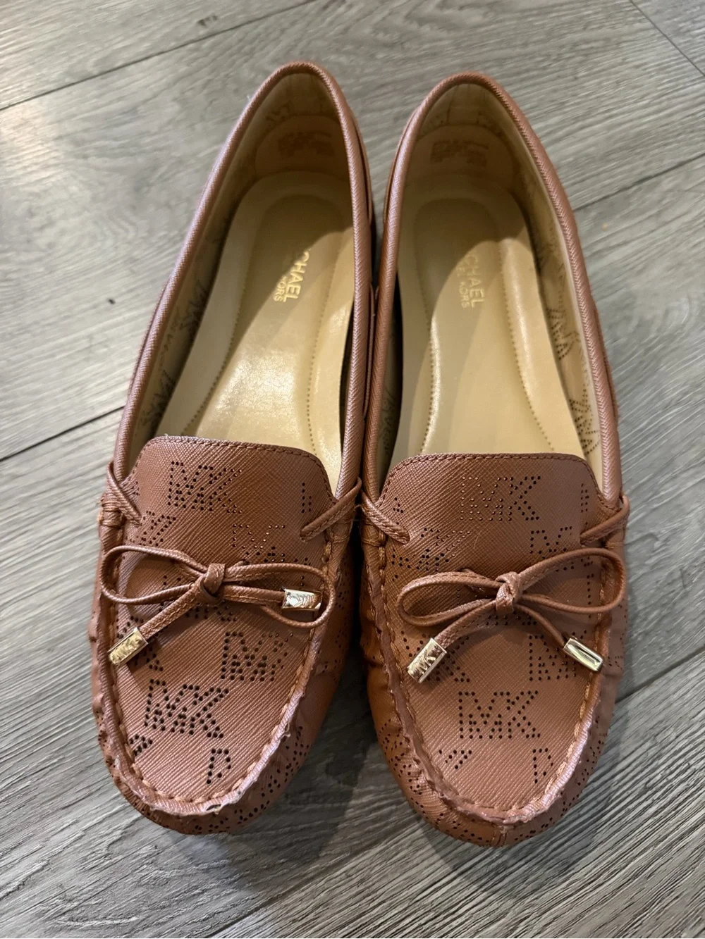 Michael Kors Women’s size 7.5 brown moccasin flats